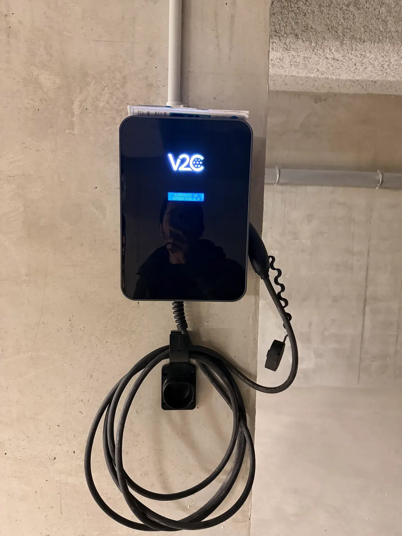 Borne de recharge installée à Lyon